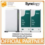 SYNOLOGY 2-Bay Diskstation DS223J Bundle with Synology HAT3300 2 x 4TB